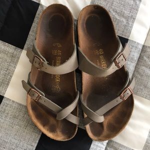 Birkenstock Sandals 40 10 Stone